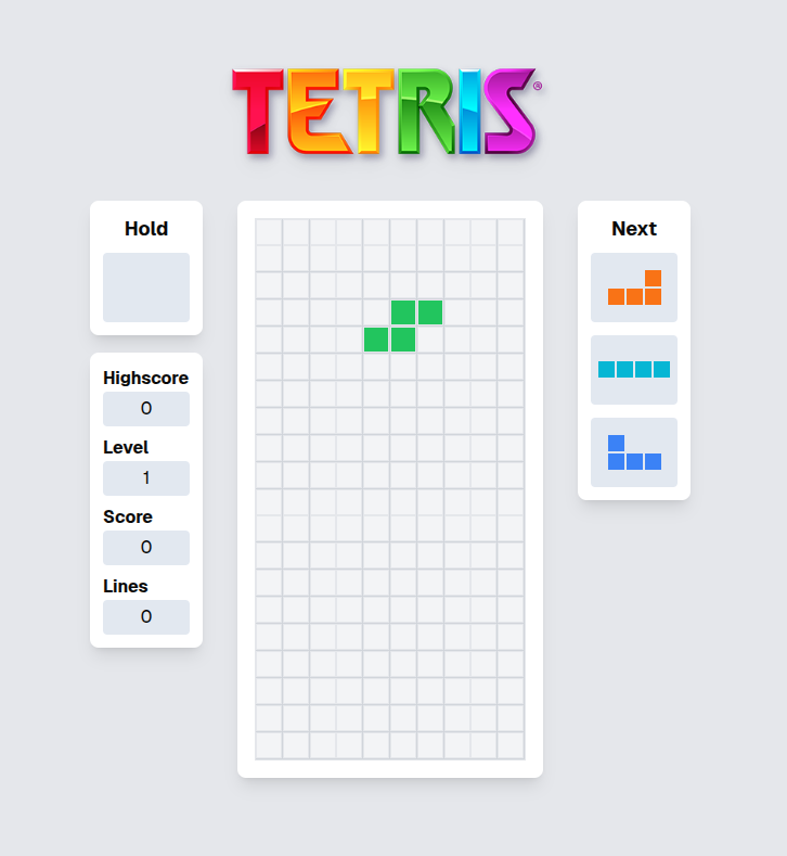 Modern Tetris Game